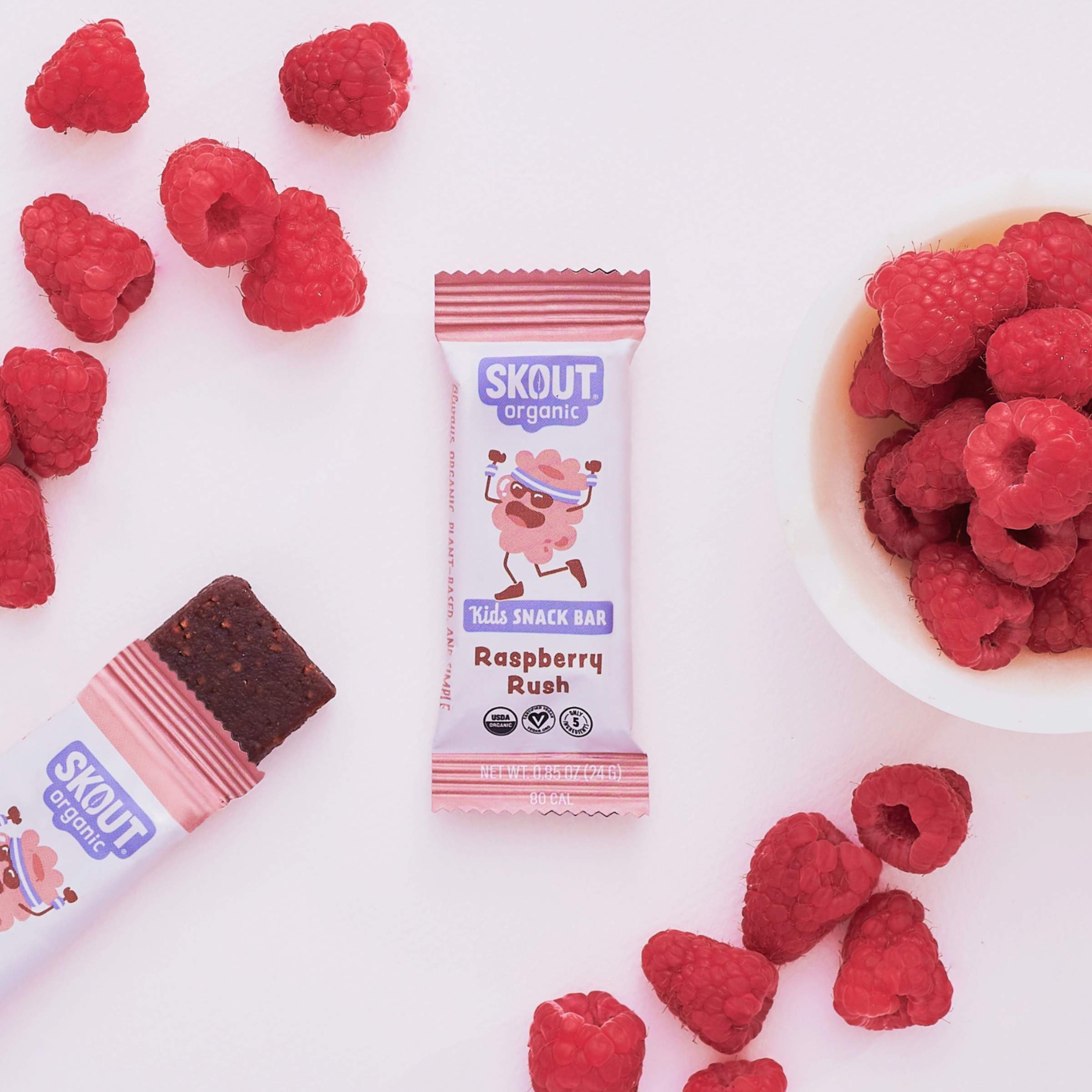 Barre pour enfants biologique Raspberry Rush