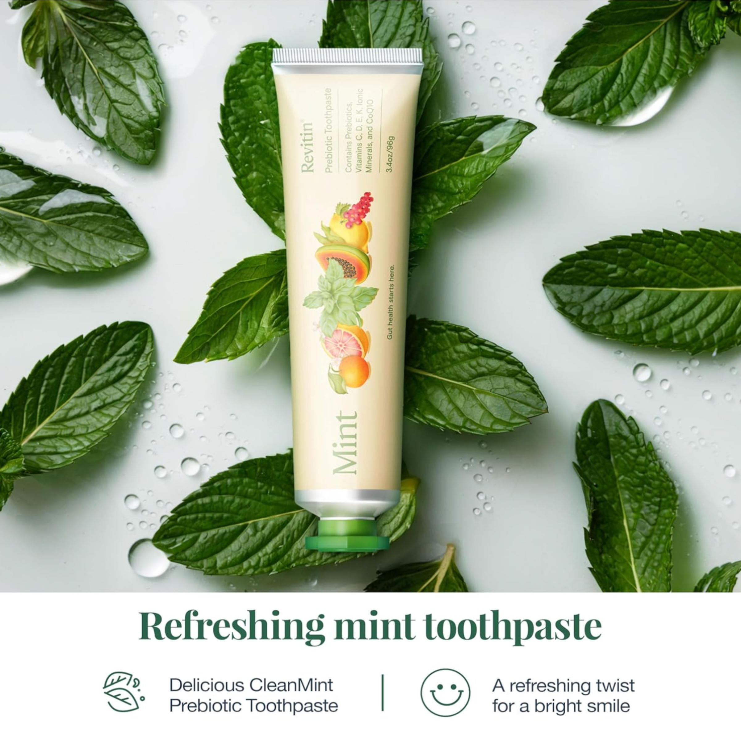 PRE ORDER - Revitin Natural Toothpaste - Mint