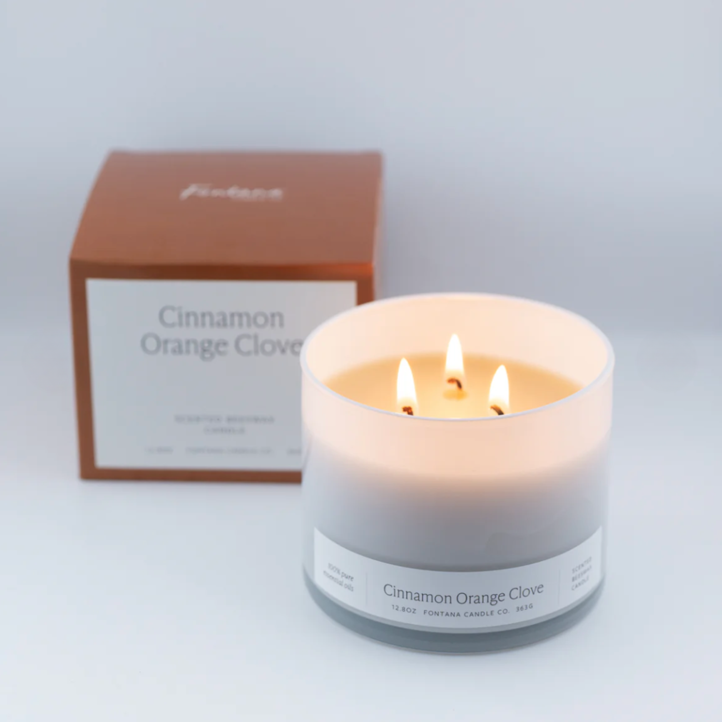 Cinnamon Orange Clove 3-Wick Natural Beeswax Candle