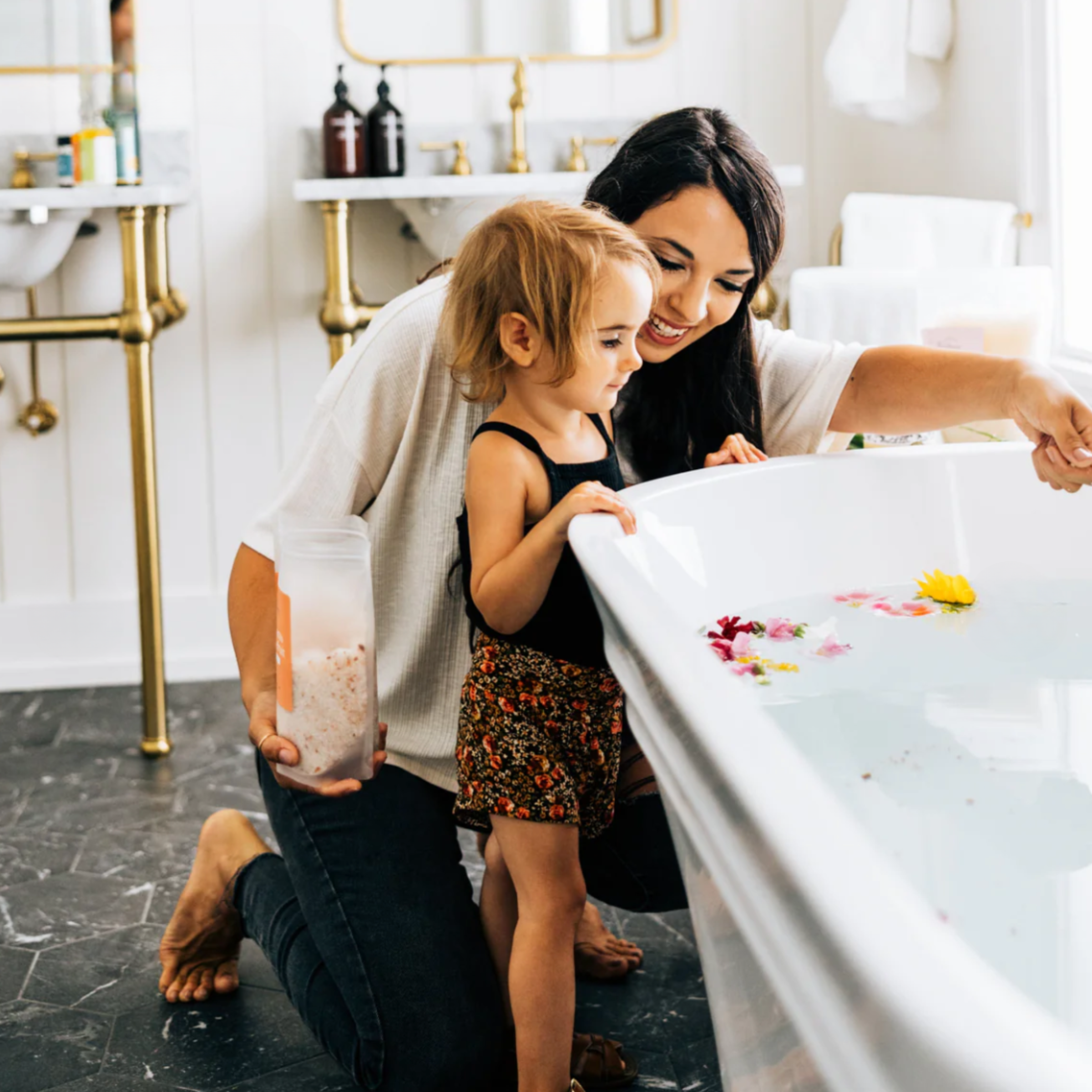 Sel Minéral + Sel de Bain à l'Huile de Coco 