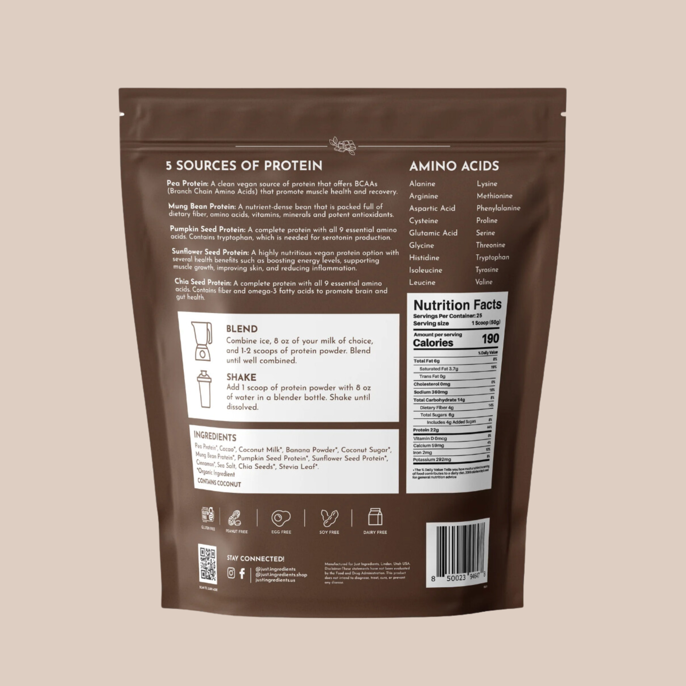 PRE ORDER - Vegan Roasted Chocolate Protein Powder