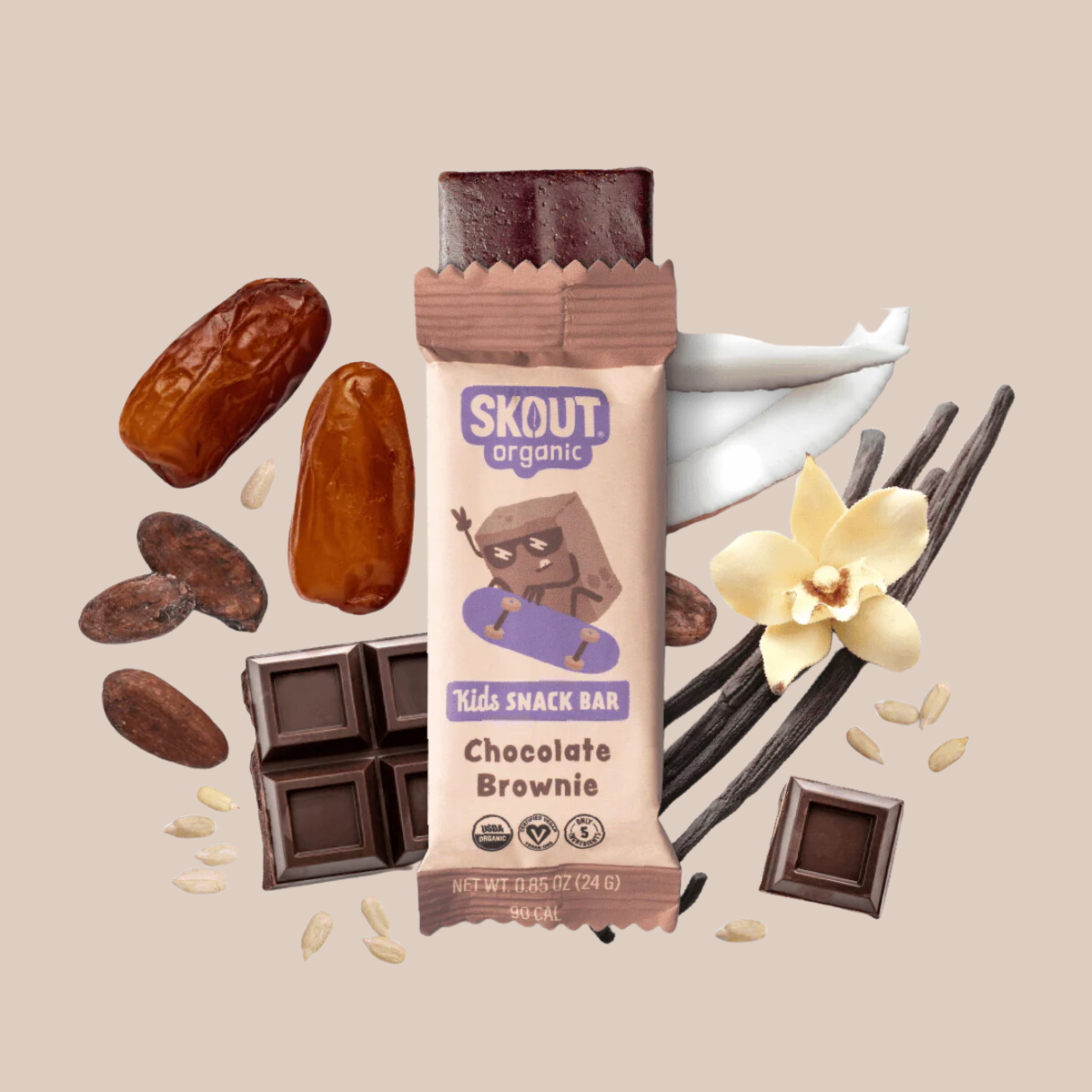 Organic Chocolate Brownie Kids Bar