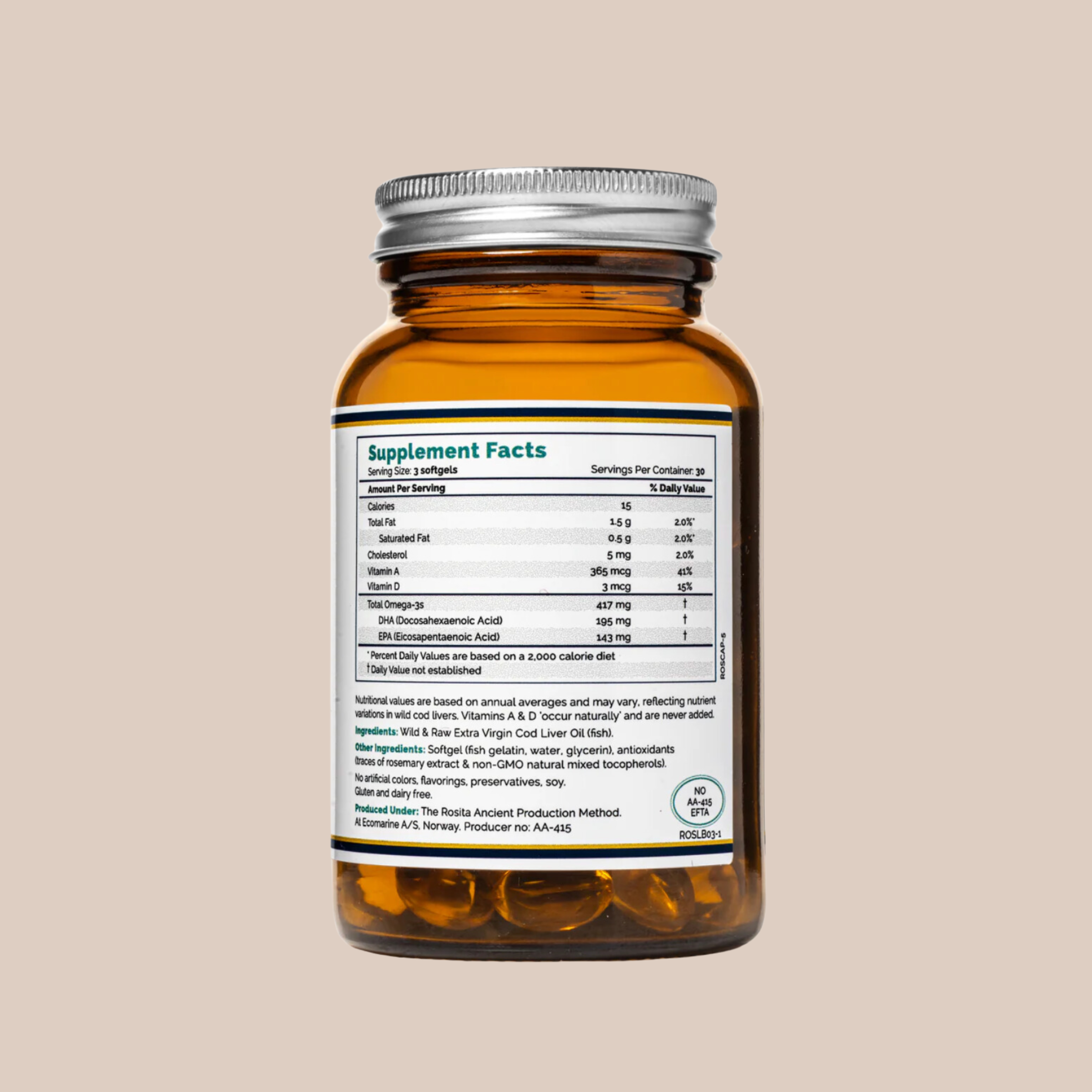 PRE ORDER - Cod Liver Oil Softgels