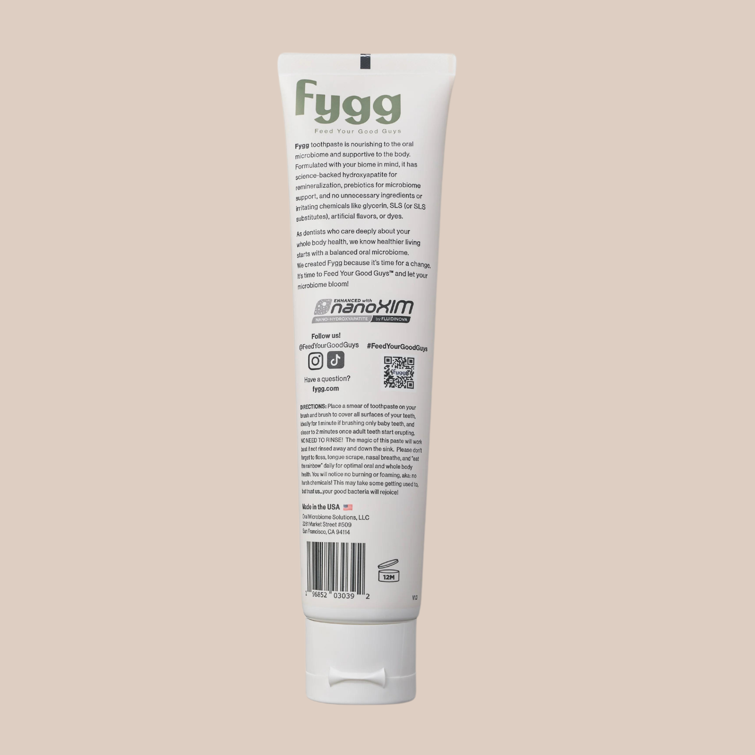 Mild Mint Nano-Hydroxyapatite Toothpaste