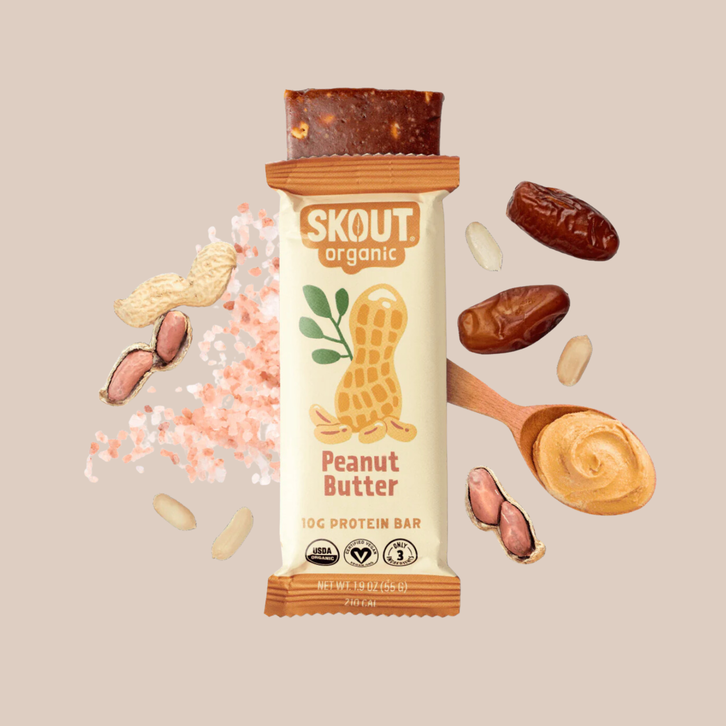 Organic Peanut Butter Protein Bar