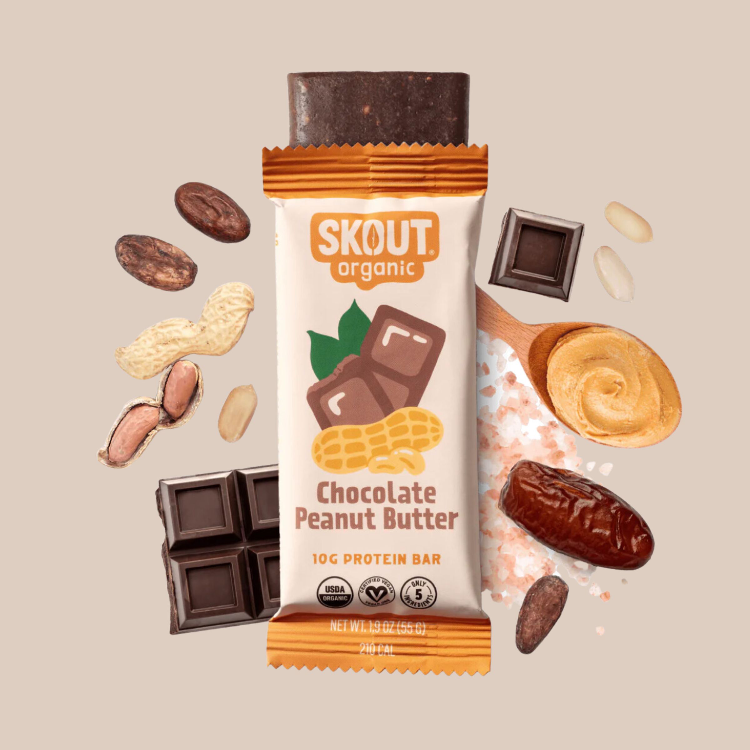 Organic Chocolate Peanut Butter Protein Bar