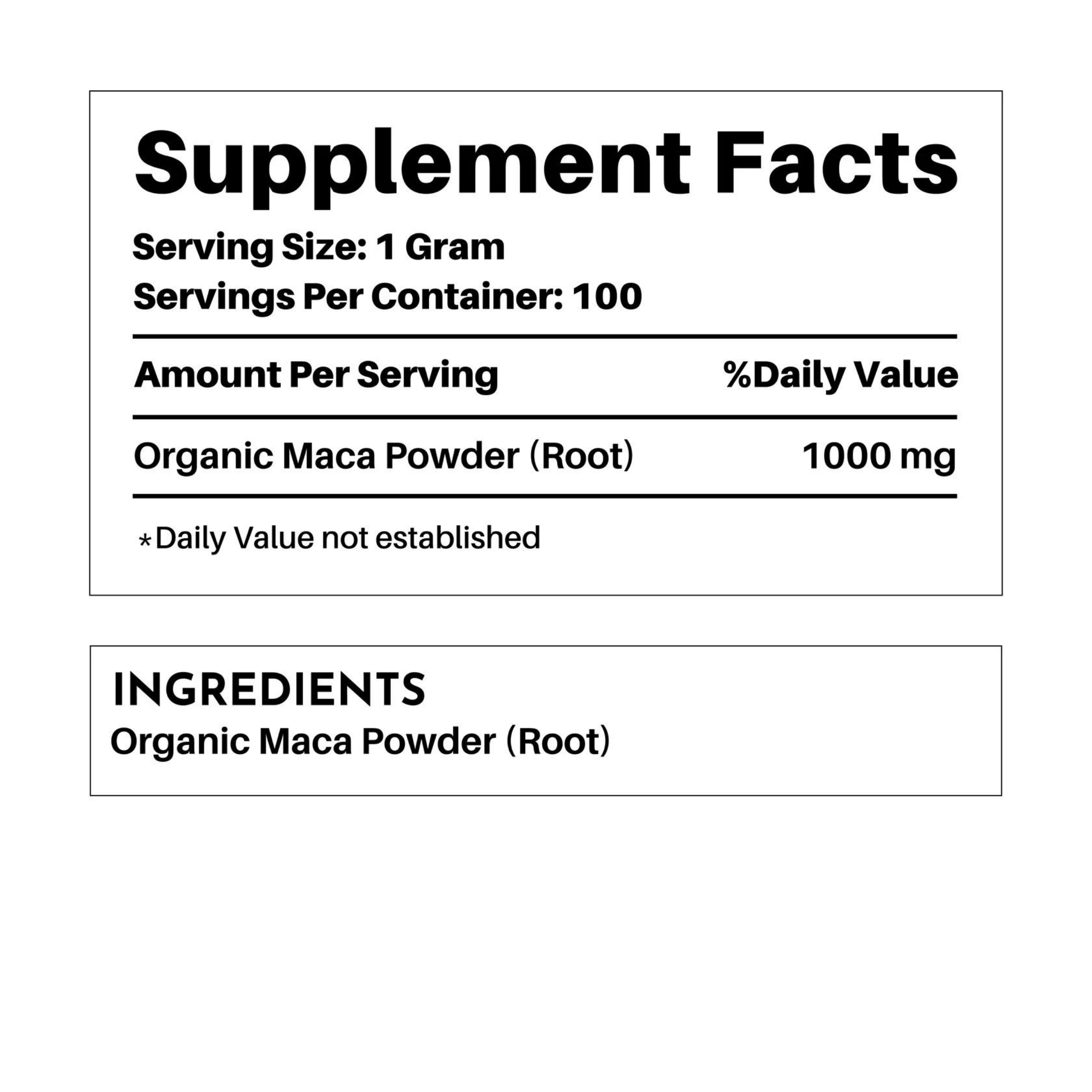 Organic Maca Root