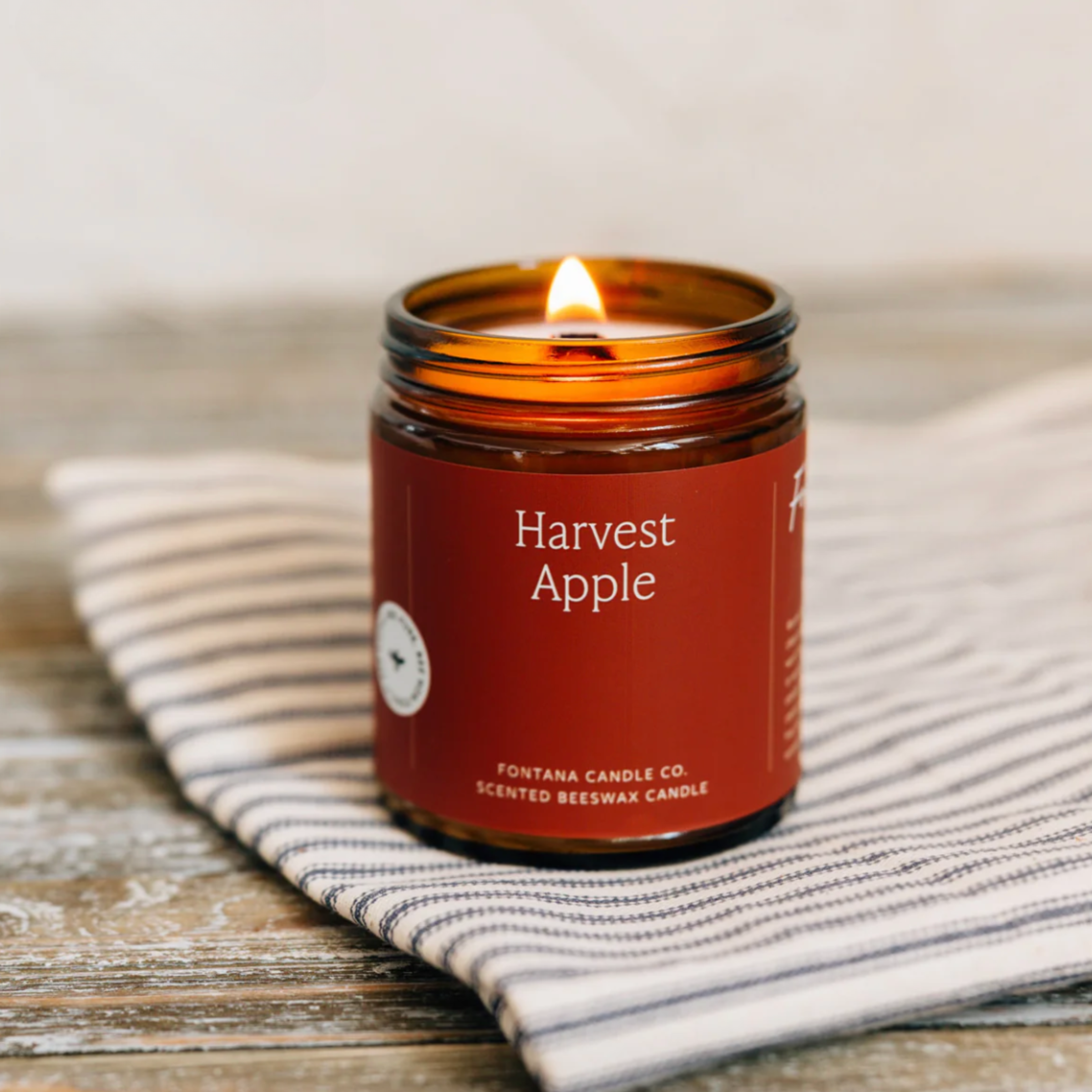 PRE ORDER - Harvest Apple Essential Oil Beeswax Candle