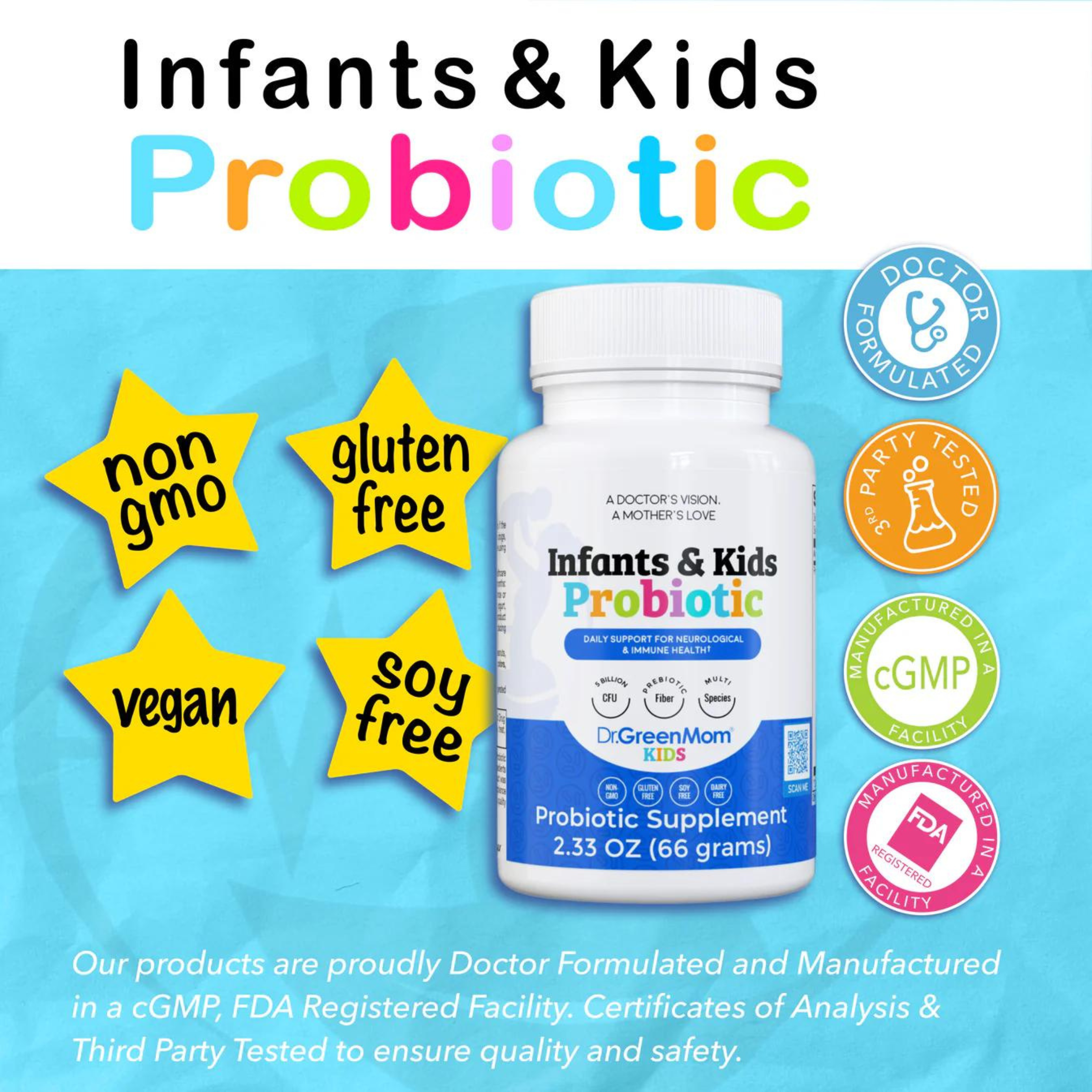 Probiotique pour nourrissons et enfants