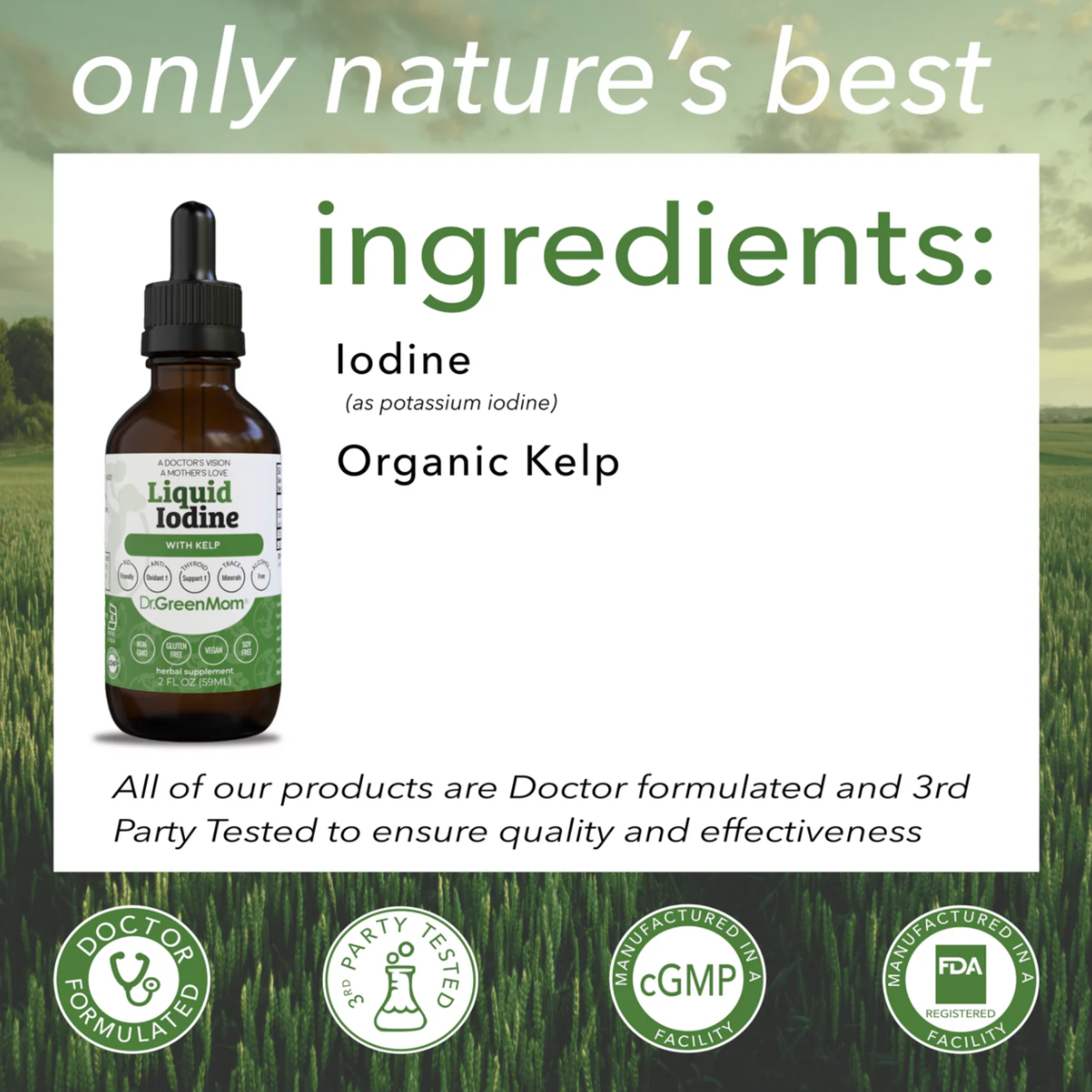 PRE ORDER - Liquid Iodine with Organic Kelp