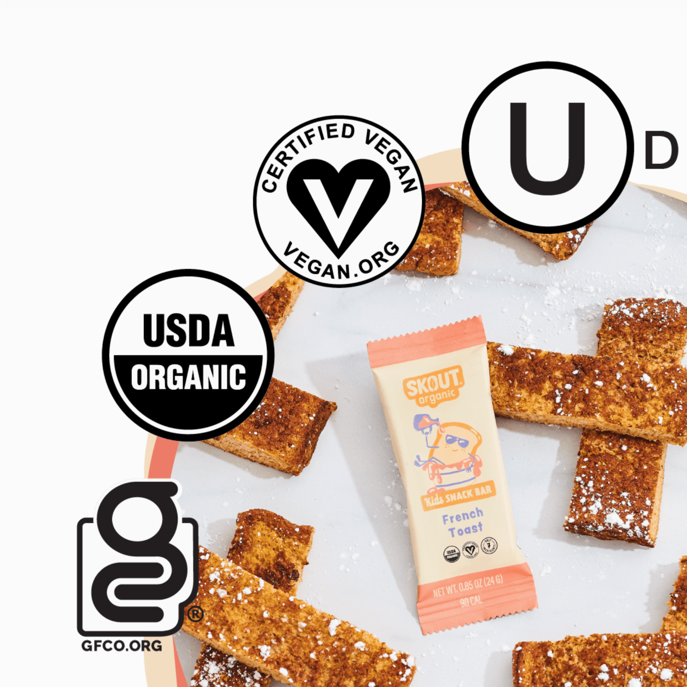 PRE ORDER - Organic French Toast Kids Bars