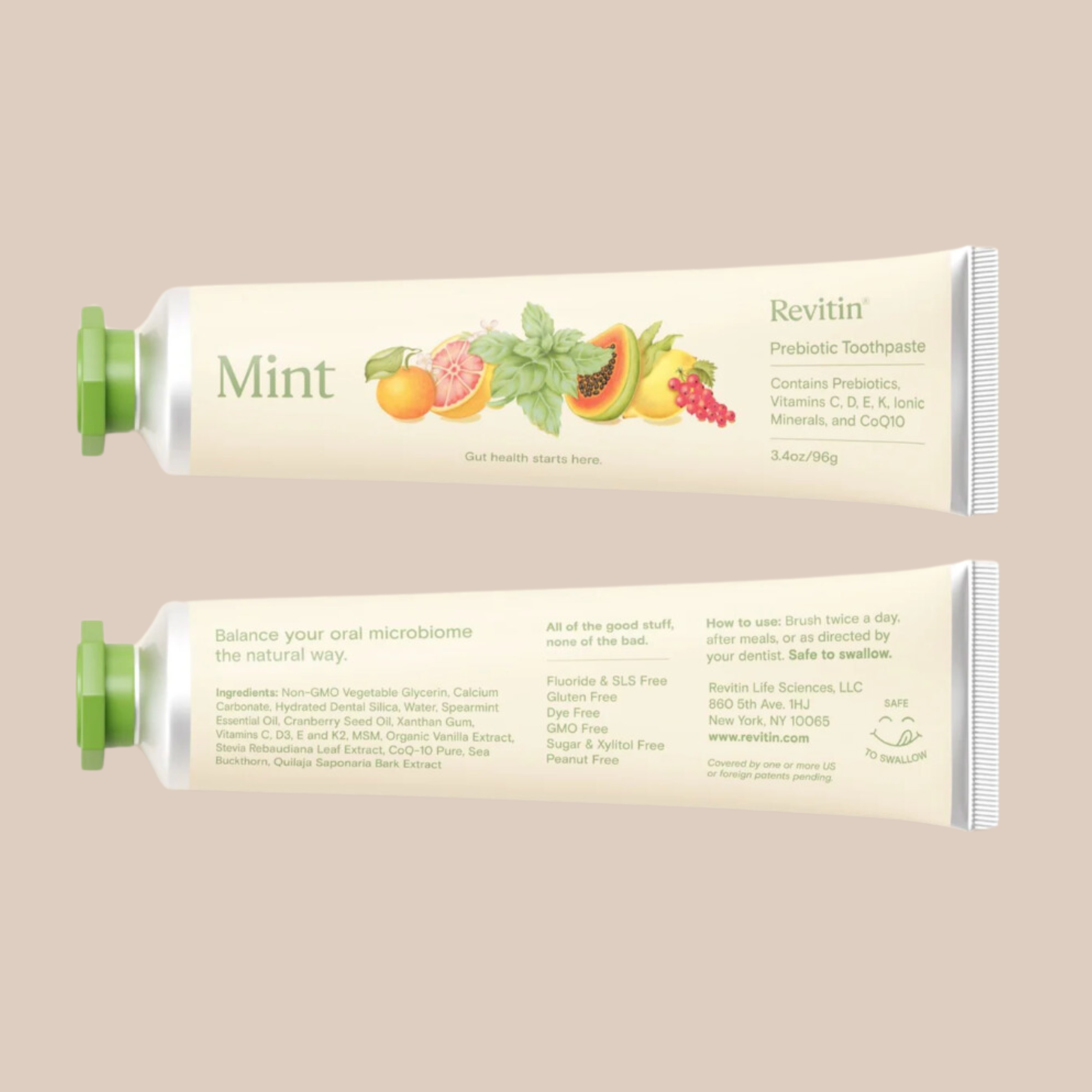 PRE ORDER - Revitin Natural Toothpaste - Mint