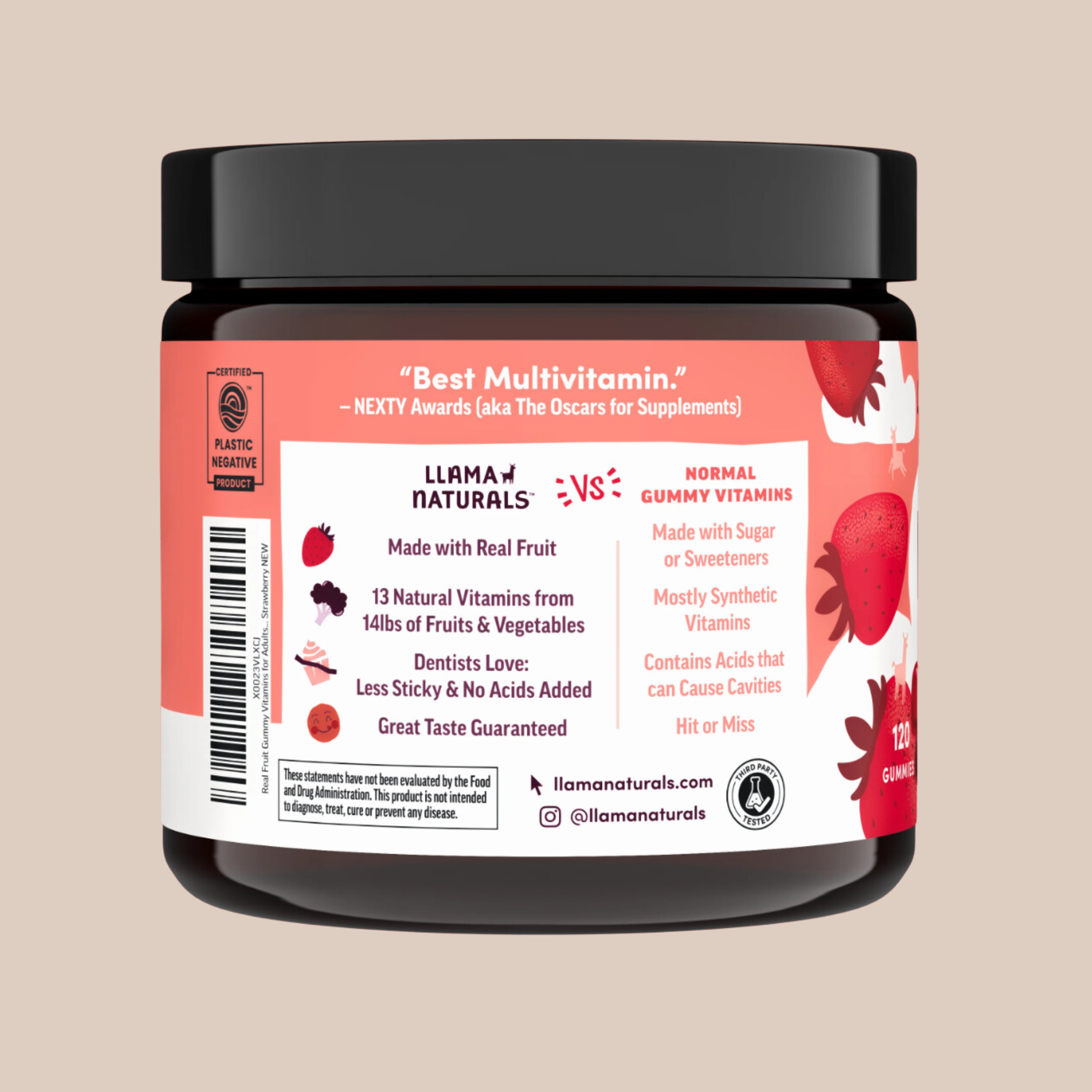 Adult Organic Multivitamin - Strawberry