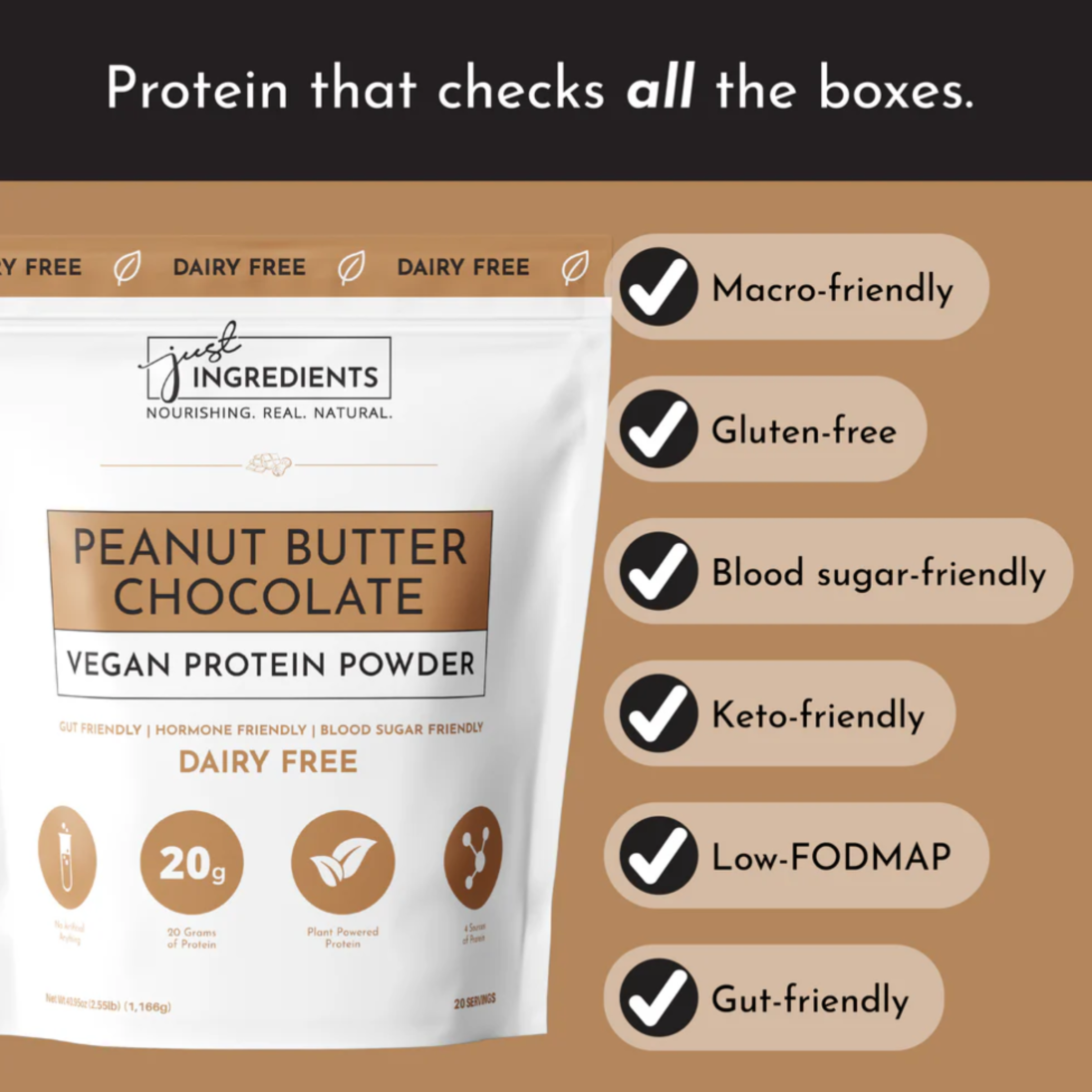 PRE ORDER - Vegan Peanut Butter Chocolate Protein Powder