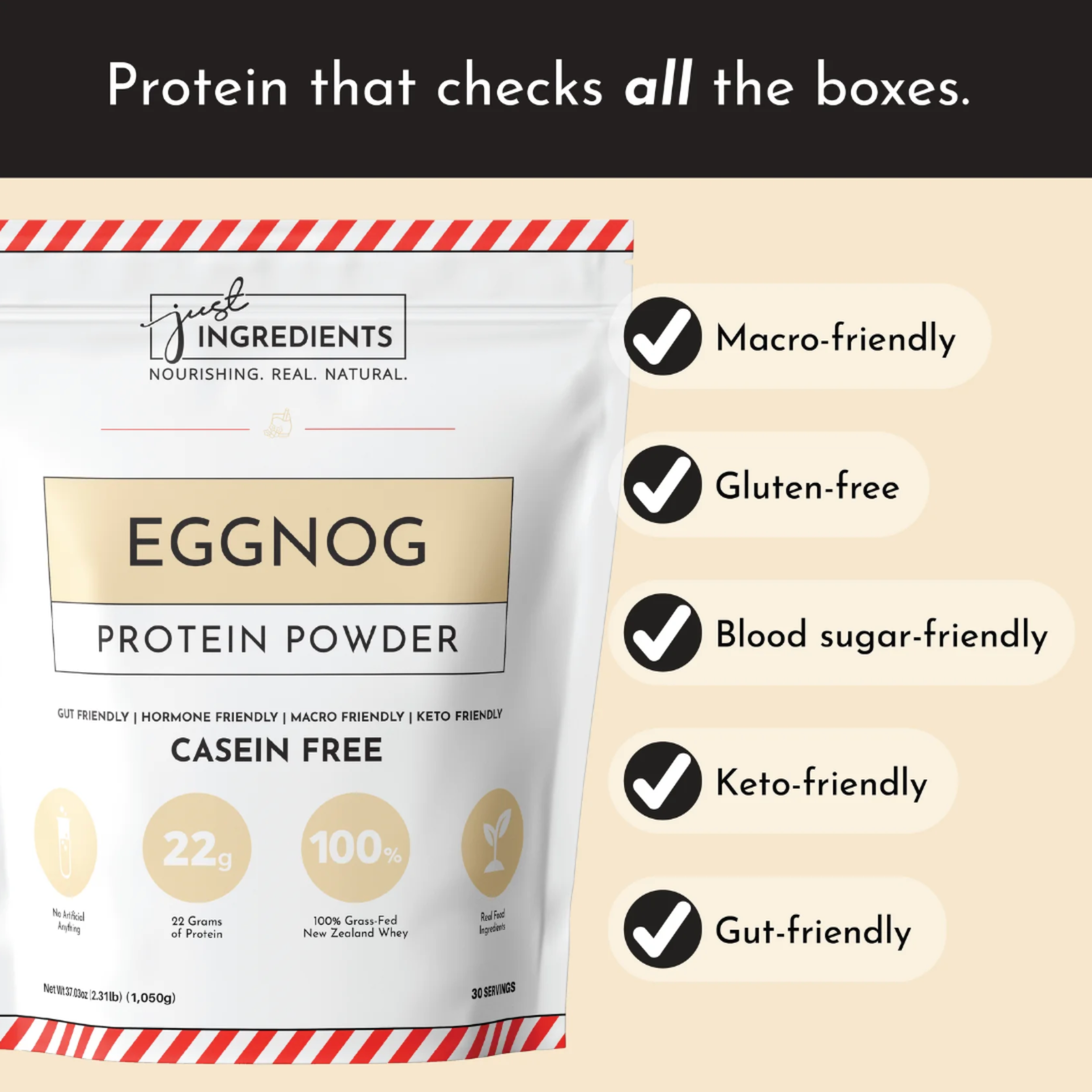 PRE ORDER - Eggnog Protein Powder