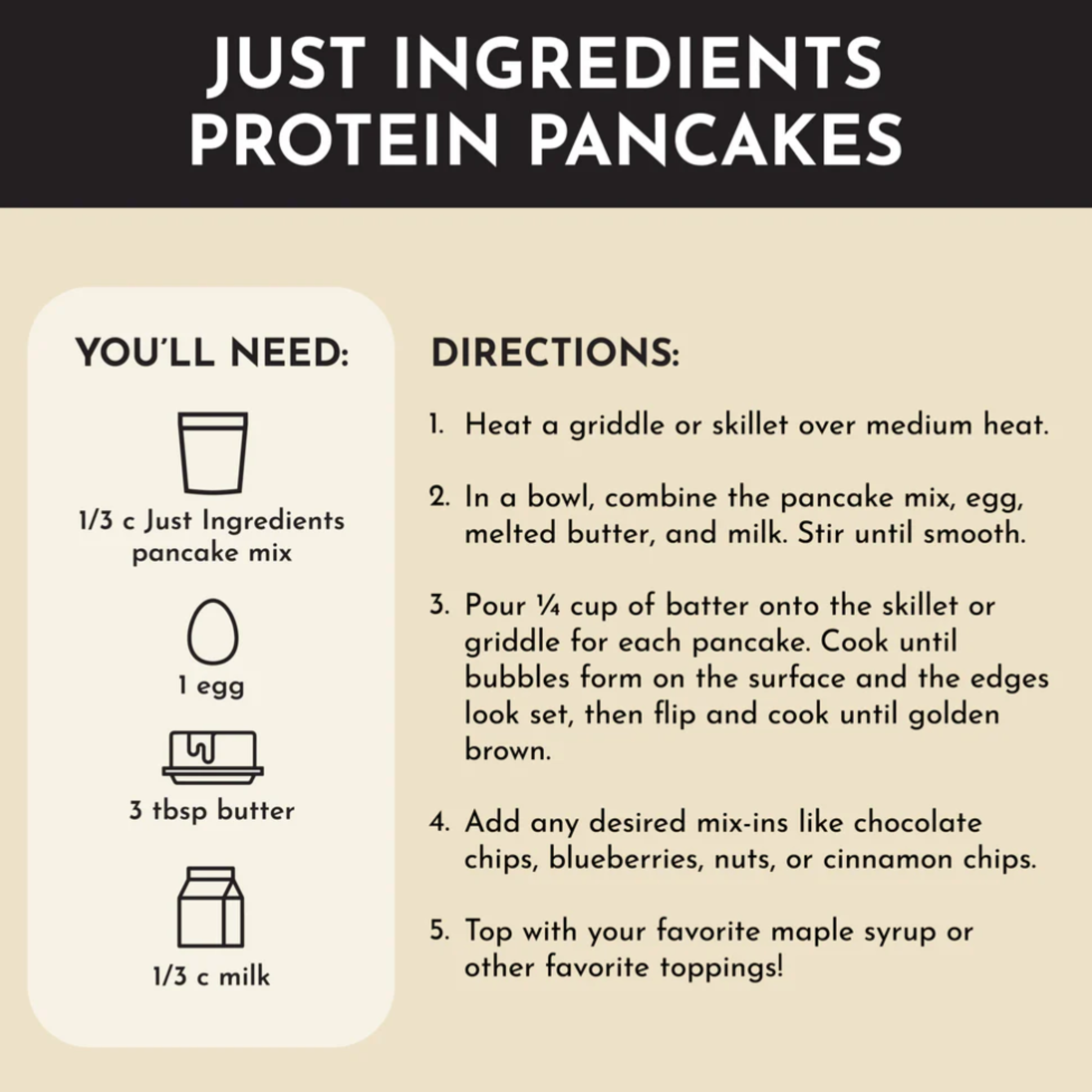 PRE ORDER - Plain Pancake Mix