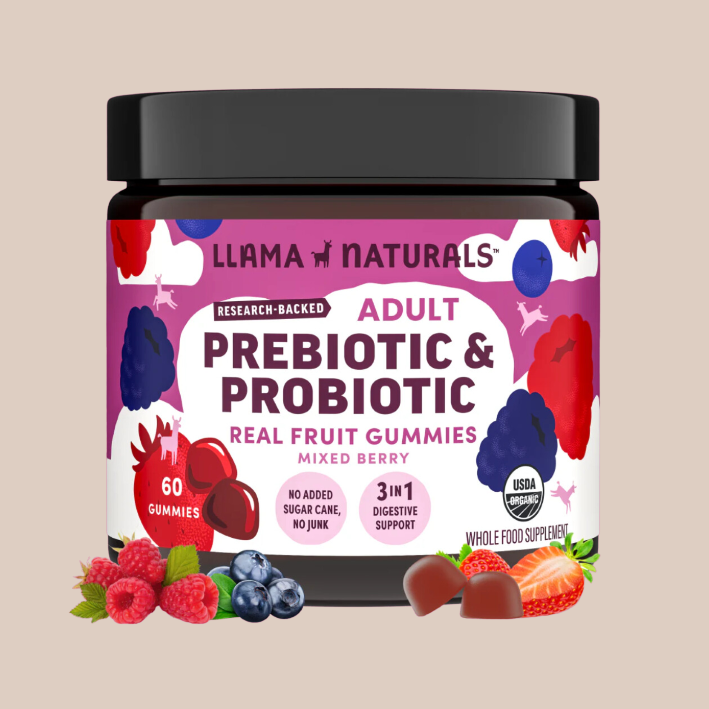 Adult Pre + Probiotic Gummies - Mixed Berry