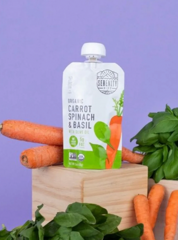 Organic Carrot, Spinach and Basil