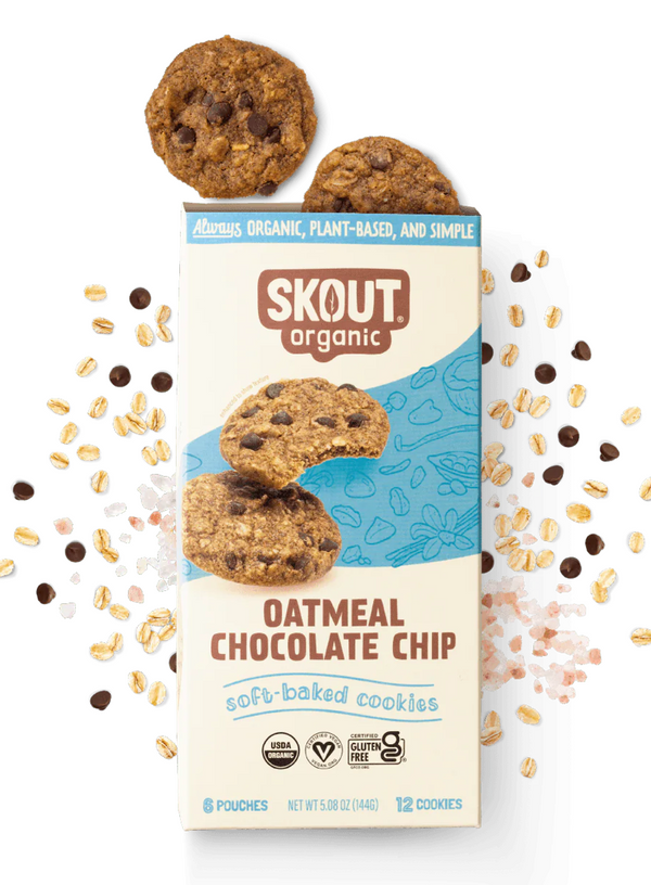 Organic Oatmeal Chocolate Chip Soft Baked Cookies