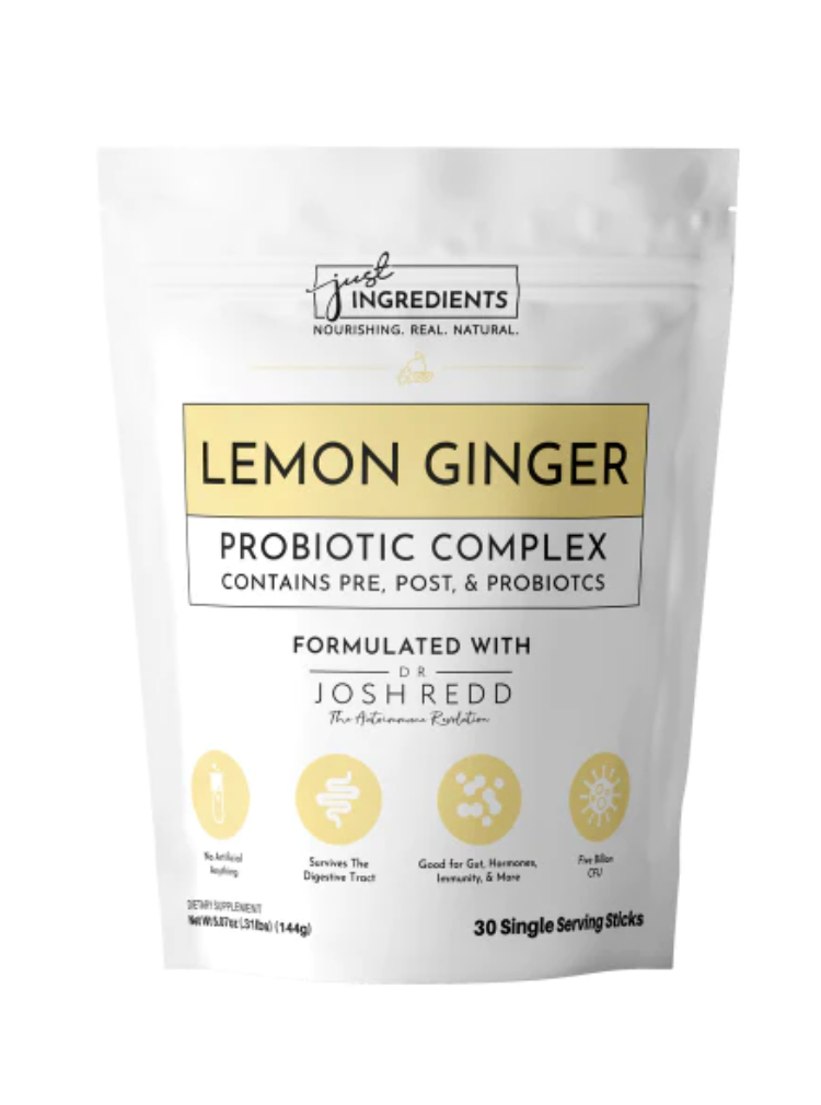 Complexe probiotique 3-en-1 citron-gingembre