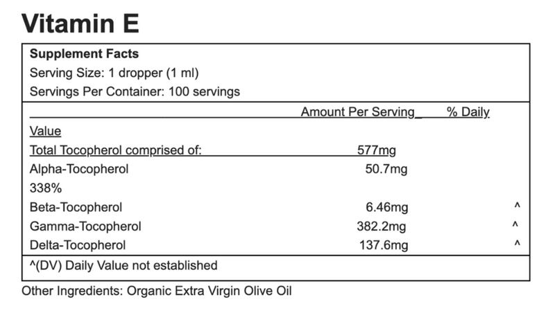 Vitamin E Oil | Mixed Tocopherols