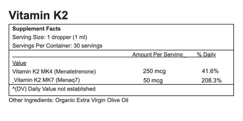 Vitamin K2 | Olive Oil Base