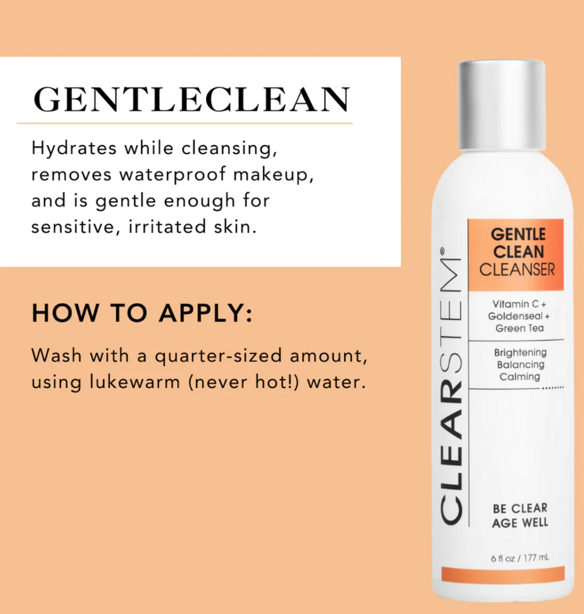 GENTLECLEAN™ - Nettoyant apaisant infusé de vitamines