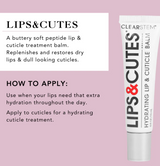 LIPS&amp;CUTES™ Traitement pour les lèvres et les cuticules sans danger pour l'acné