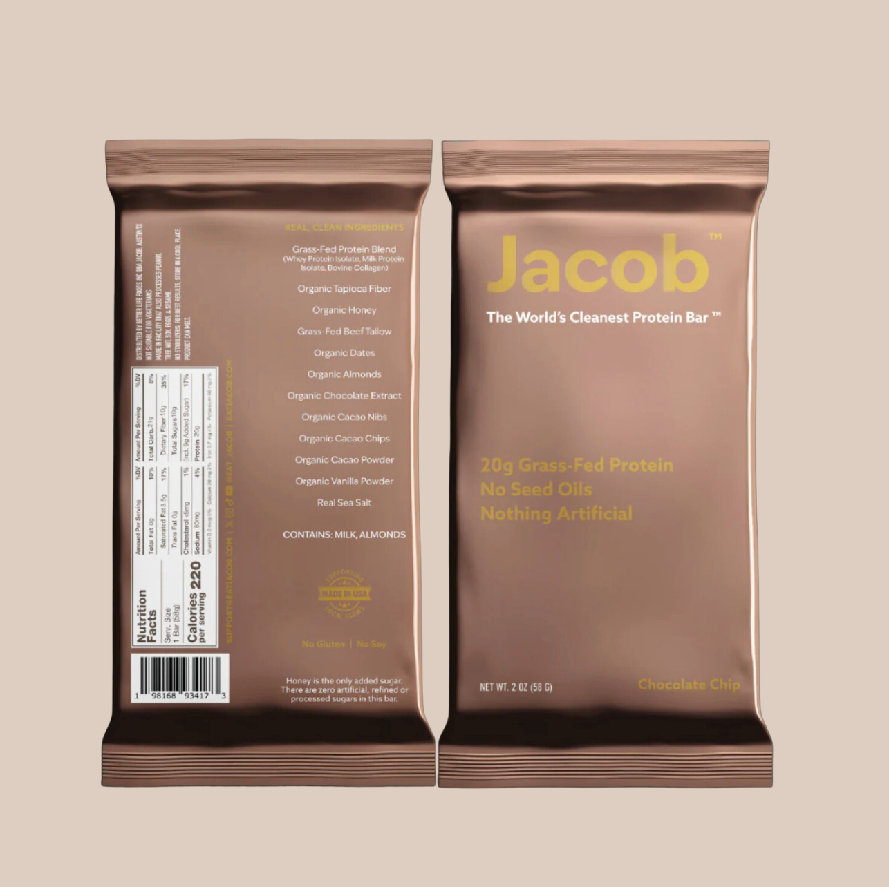 Chocolate Chip Jacob Bar