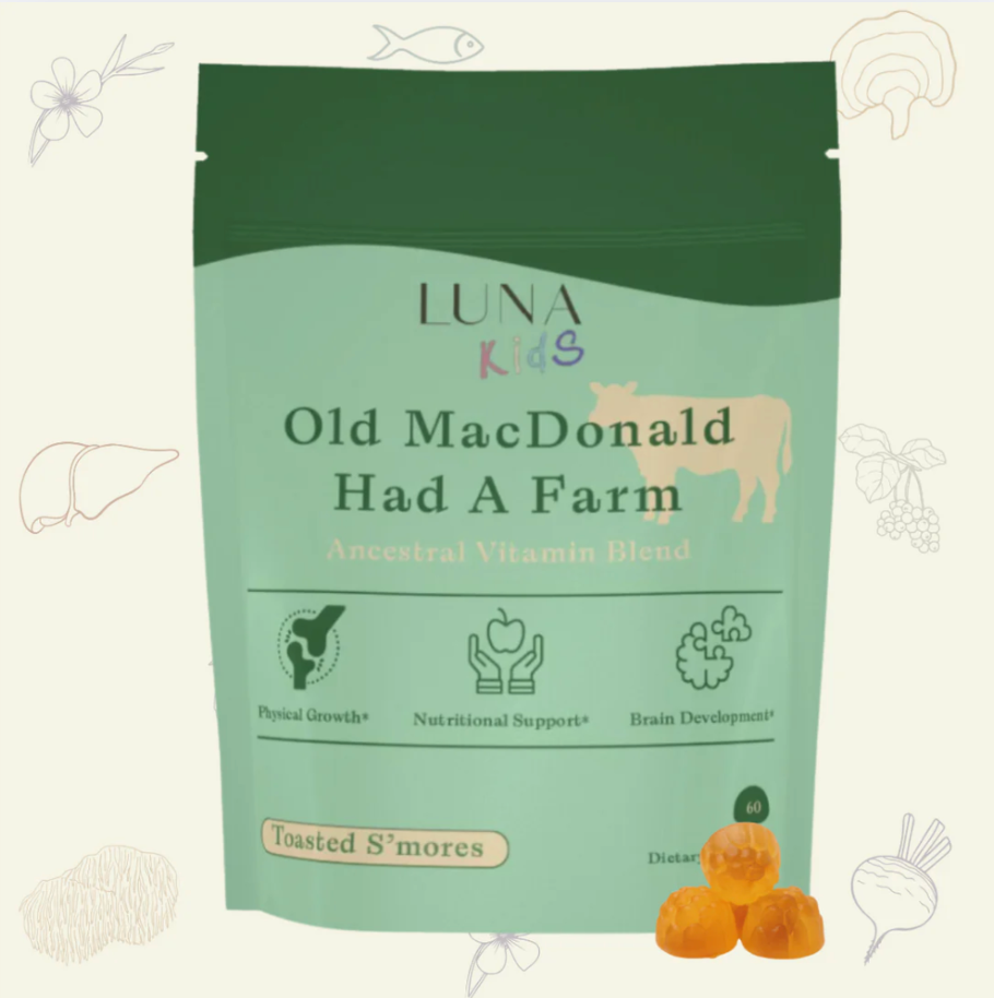 PRE ORDER - "OLD MACDONALD HAD A FARM" ANCESTRAL VITAMIN KIDS GUMMY