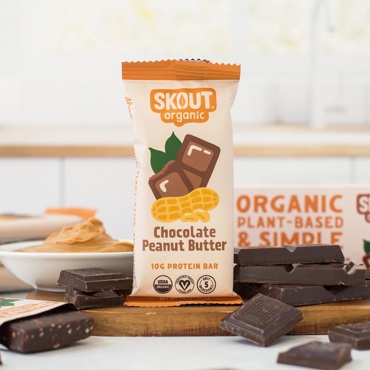 PRE ORDER - Organic Chocolate Peanut Butter Protein Bar