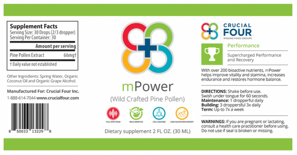 mPower - Extrait de pollen de pin sauvage récolté