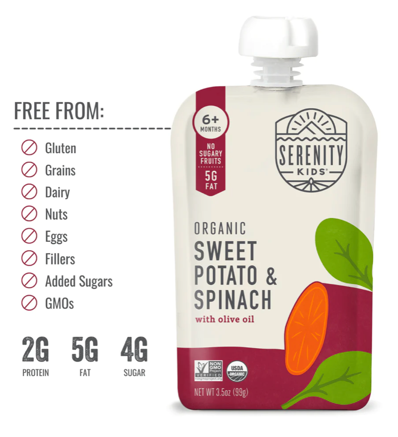Organic Sweet Potato + Spinach