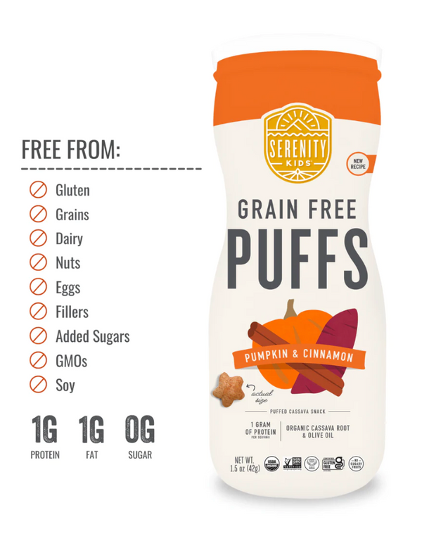 Pumpkin + Cinnamon Grain Free Puffs